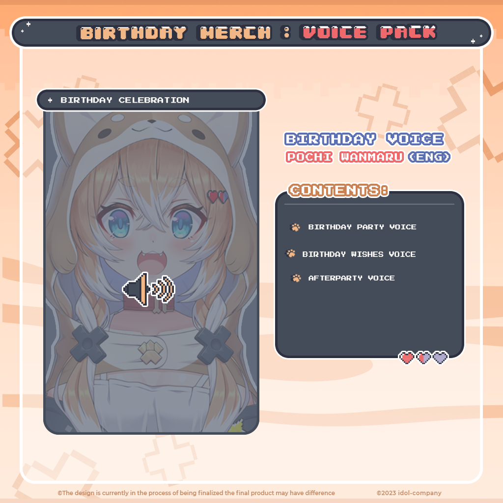 Pochi Wanmaru Birthday Merch