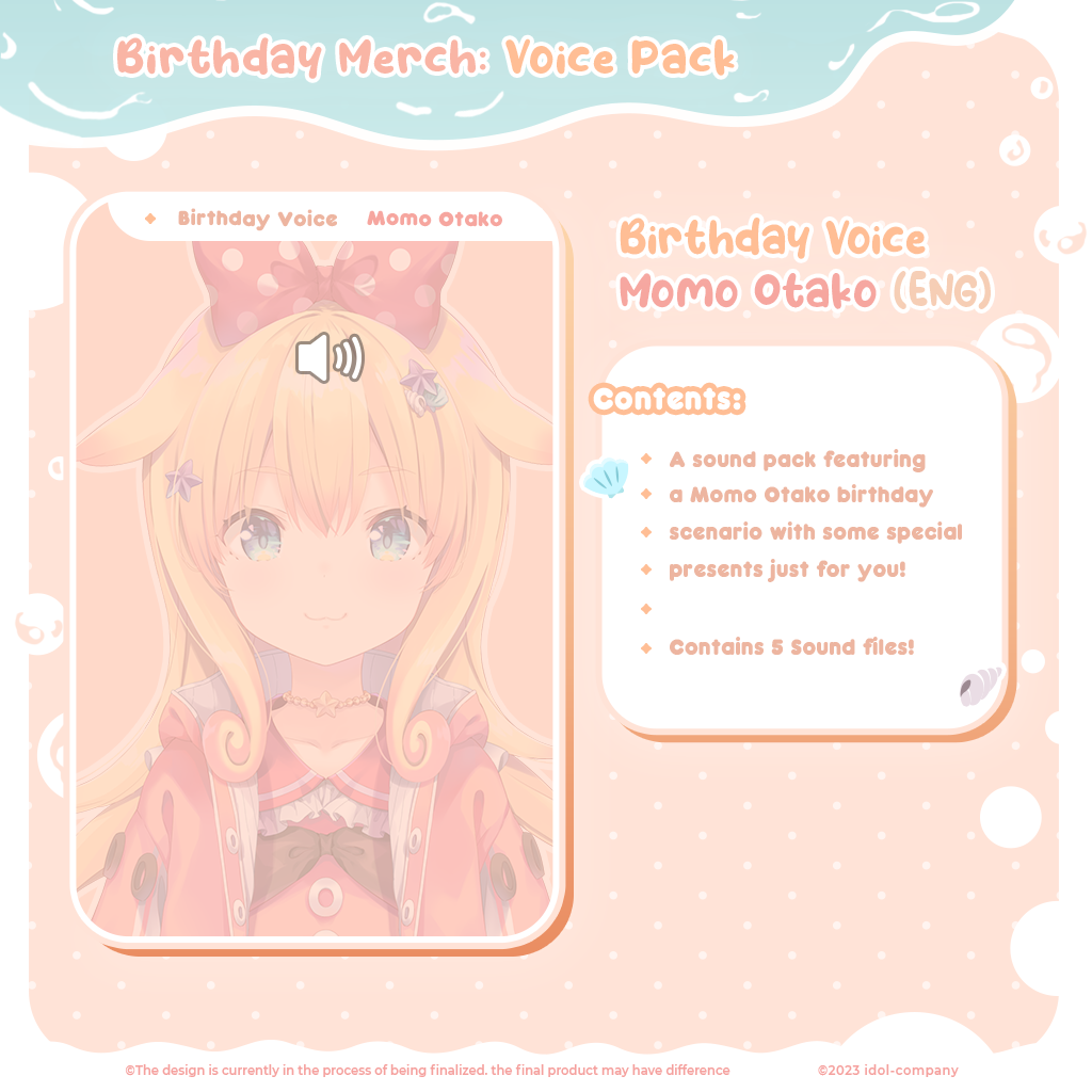 Momo Otako Birthday Merch
